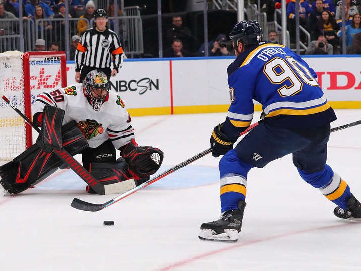 Along the boards Blackhawks drop a roller coaster, lose to Blues 65