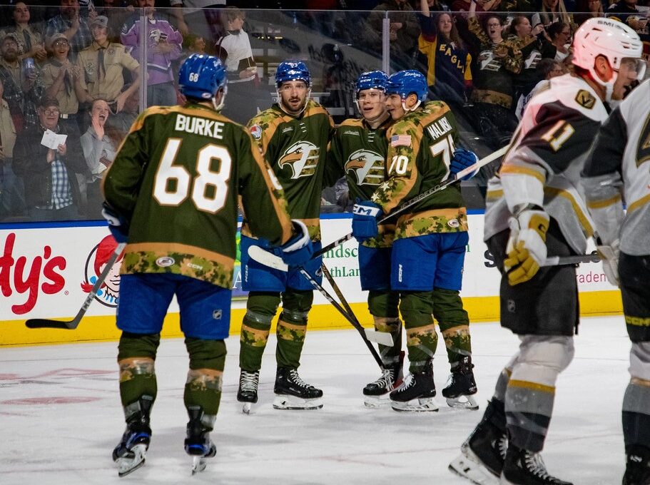 Eagles pull within two points of first place with win over Silver